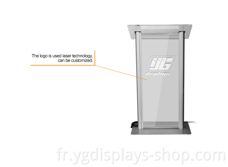 Customized Acrylic led Clear Pulpit Lectern